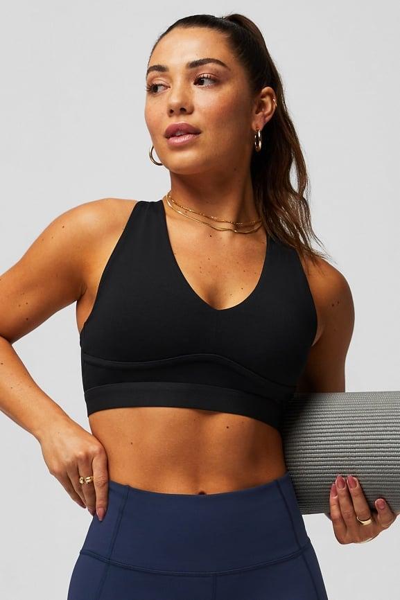 Fabletics All Day Every Day Bra Womens black Size XXS Product Image