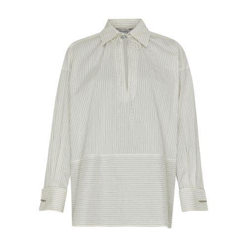 Saletta Striped Shirt In Bianco_nero Product Image