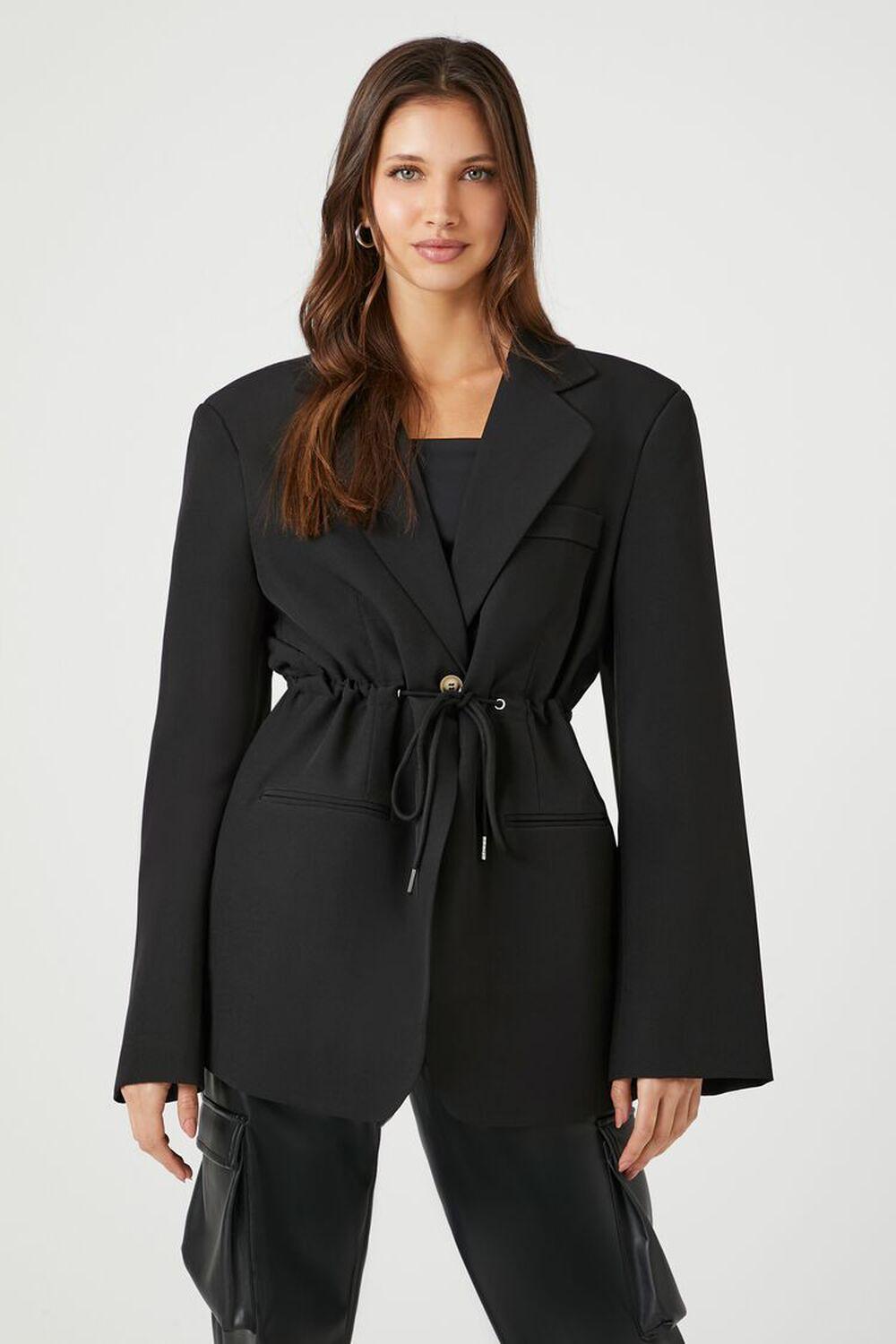 Belted Single-Breasted Blazer | Forever 21 Product Image