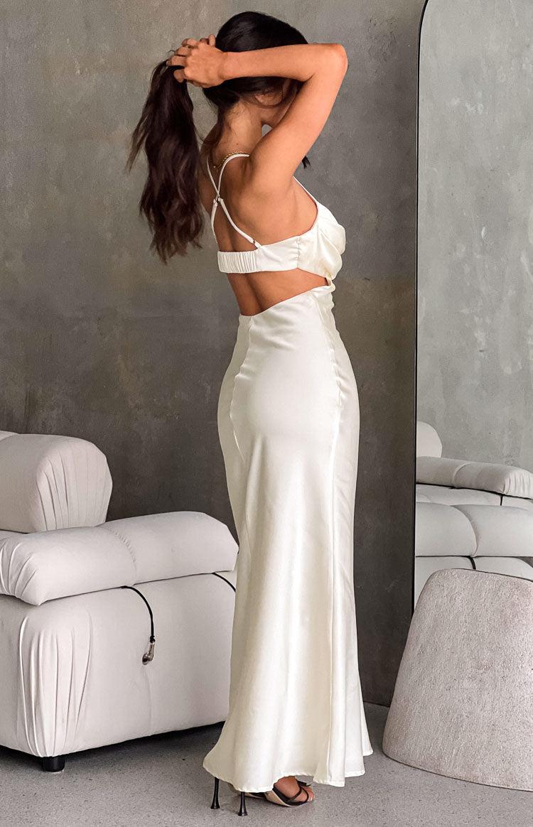 Taleah Cream Cut Out Maxi Dress Product Image