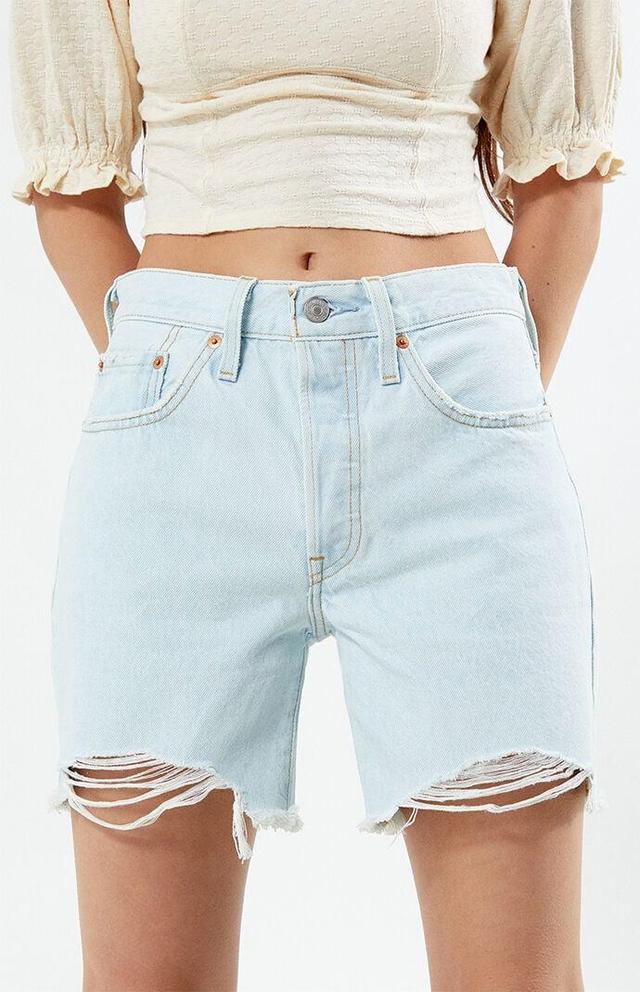 Levi's Women's 501 Mid Thigh Denim Shorts Product Image