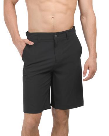 Zip Cargo Pocket Hybrid Shorts for Men | Polyester/Spandex Product Image