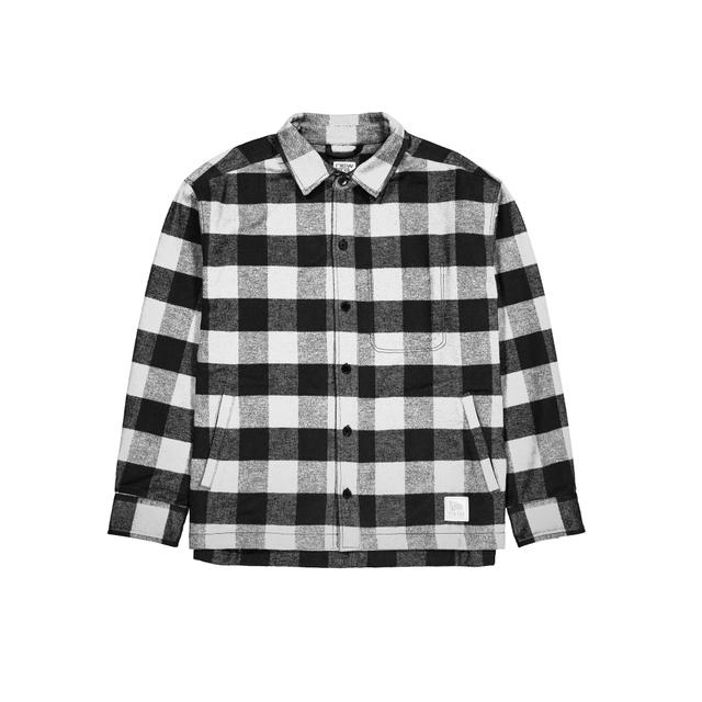 Brand New Era Lumber Plaid College White Shirt Jacket Male Product Image