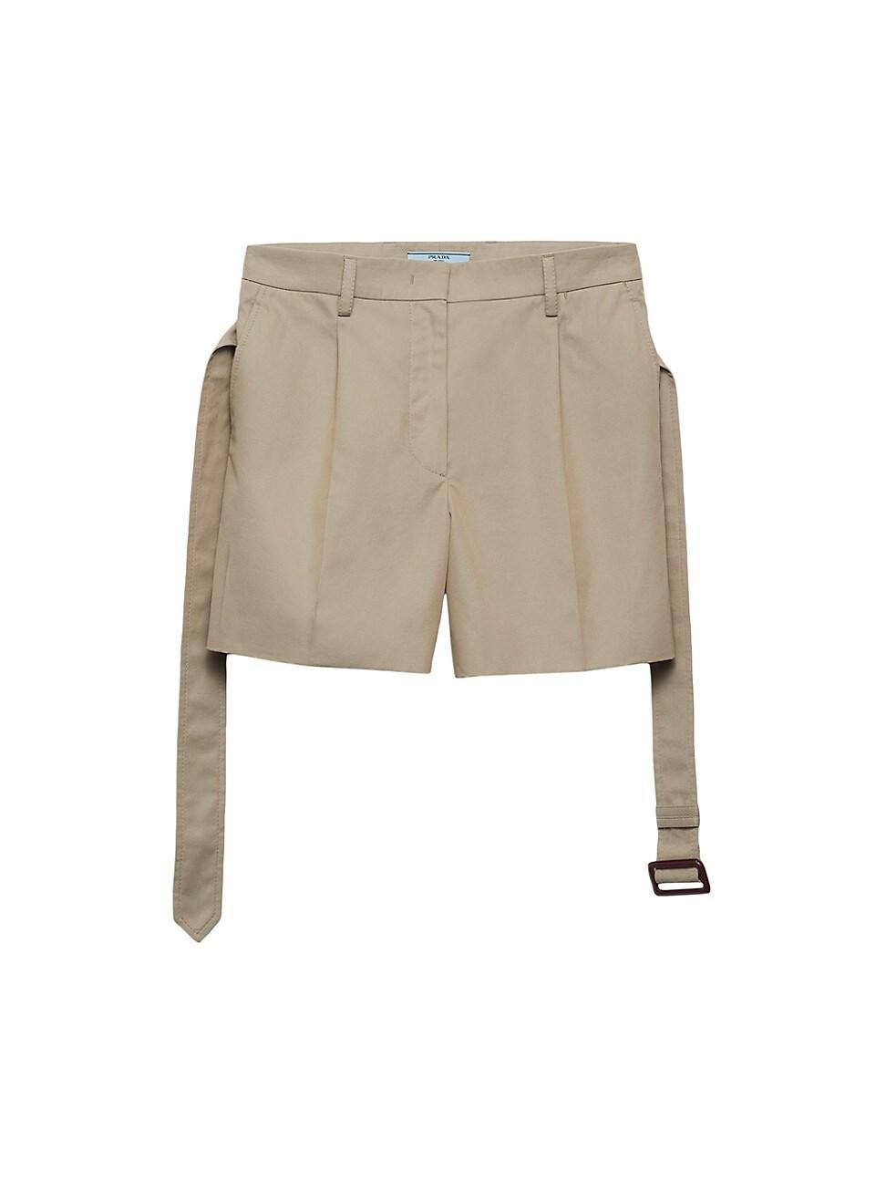 Womens Cotton Twill Bermudas Shorts Product Image