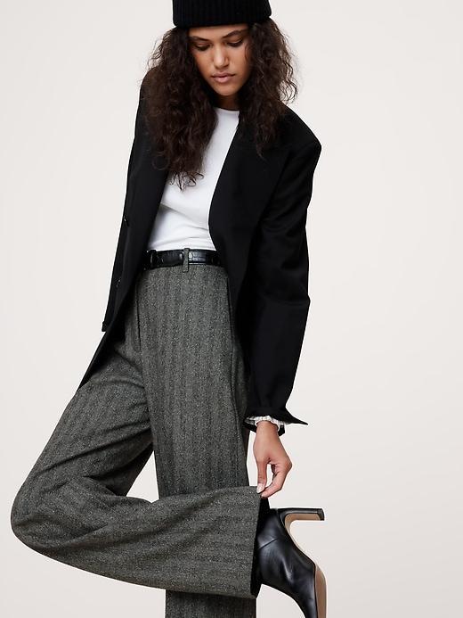 High-Rise Modern Straight Refined Pant Product Image