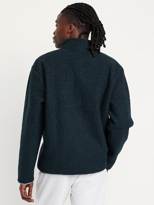 Bouclé Sherpa Quarter-Snap Pullover Product Image