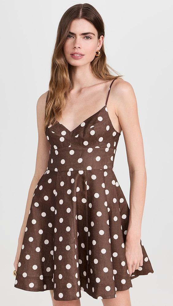 Zimmermann Acacia Fit and Flare Mini Dress | Shopbop Product Image