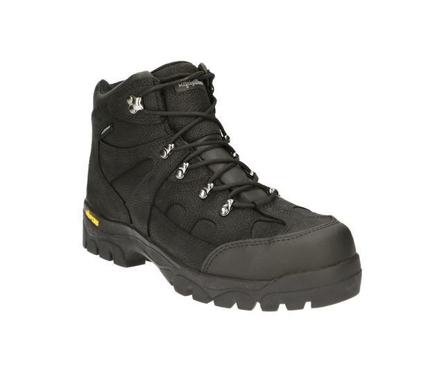 RefrigiWear Mens EnduraMax Warm Insulated Waterproof Black Leather Work Boots Product Image