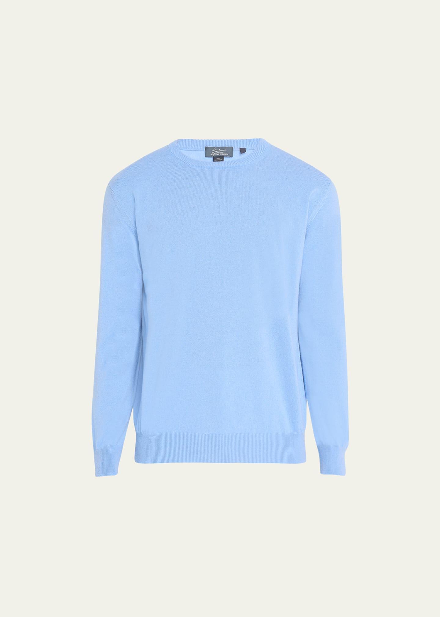 Mens Solid Cashmere Crewneck Sweater Product Image