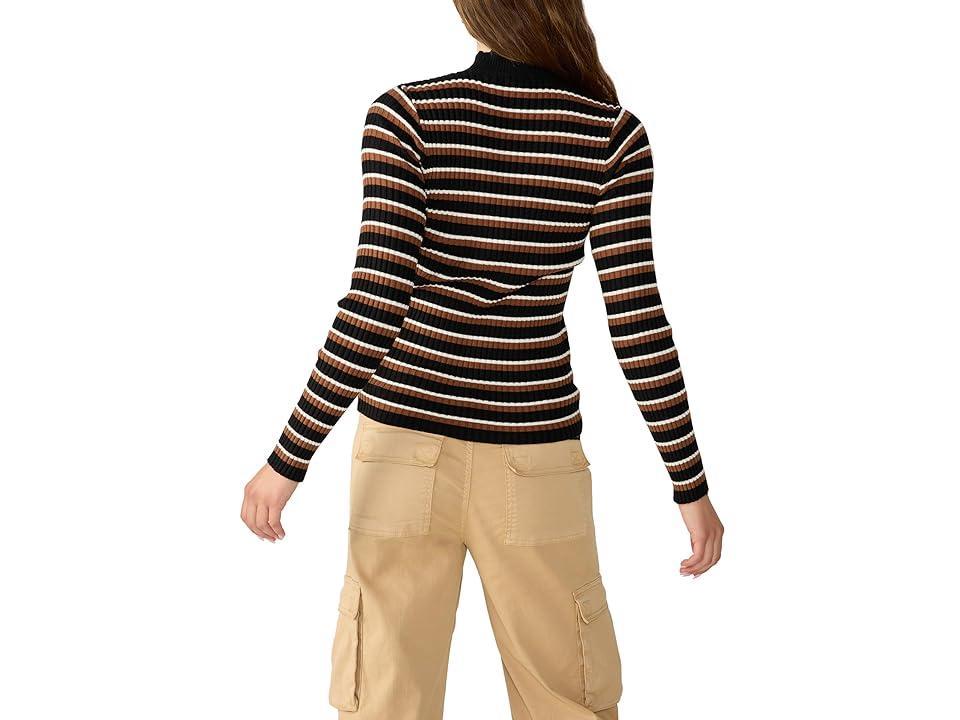 Sanctuary Stripe Mock Neck Sweater Product Image