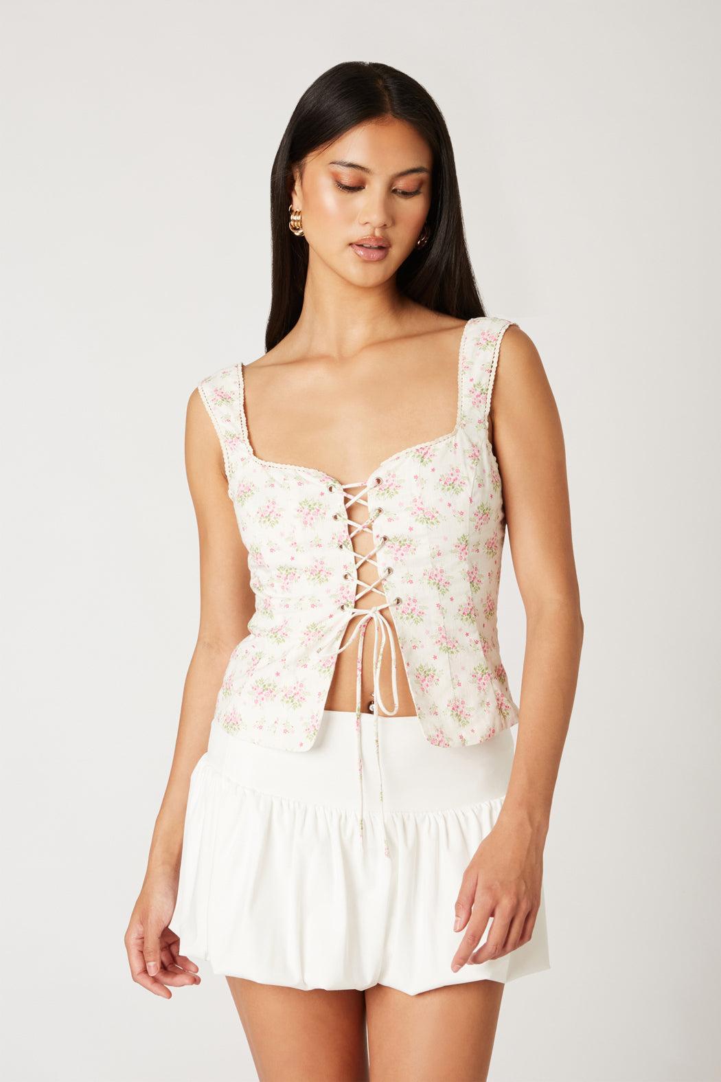 Millie Floral Corset Top Product Image