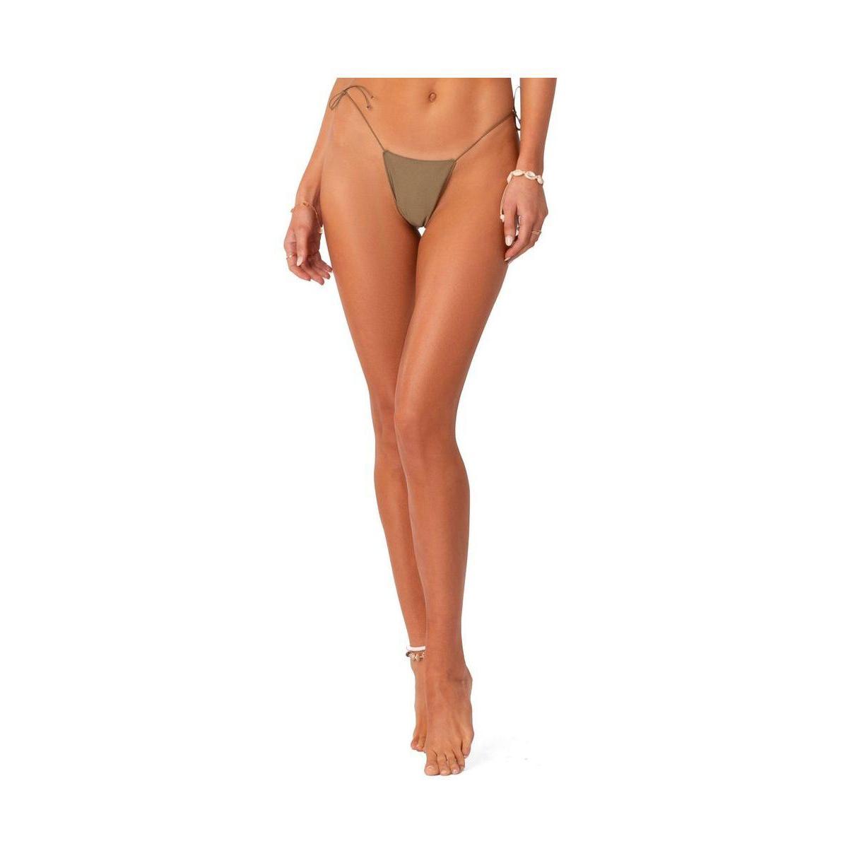 Womens Bikini Bottoms With Thin Rubber Straps Product Image