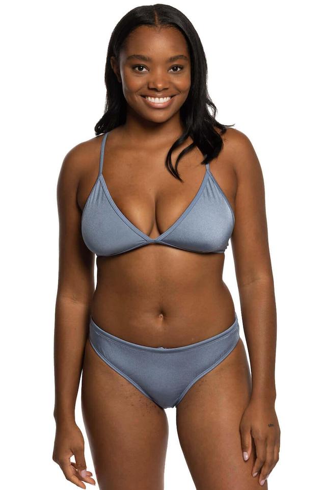 Andy Bikini Bottom - Silver Blue Shimmer Female Product Image