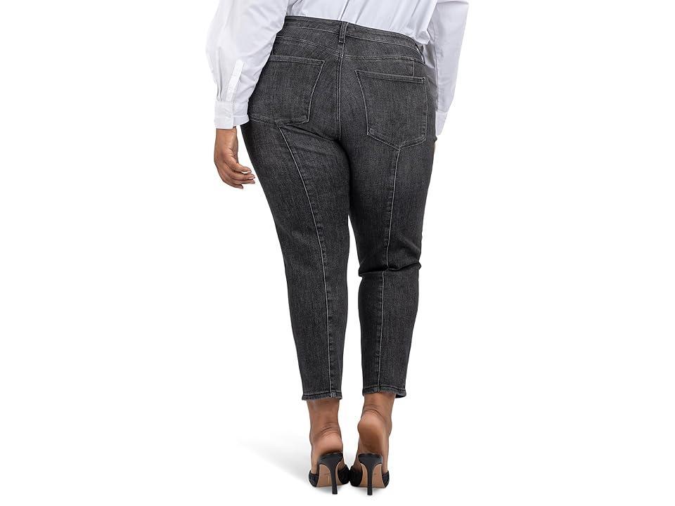 KUT from the Kloth Plus Size Reese High Rise Fab Ab Ankle Straight in Create (Create) Women's Jeans Product Image