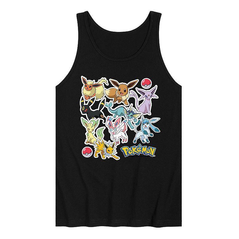 Mens Pokemon Eeveelution Stickers Tank Top Product Image