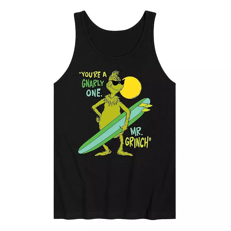 Mens Dr. Seuss The Grinch Youre A Gnarly One Graphic Tank Top Product Image