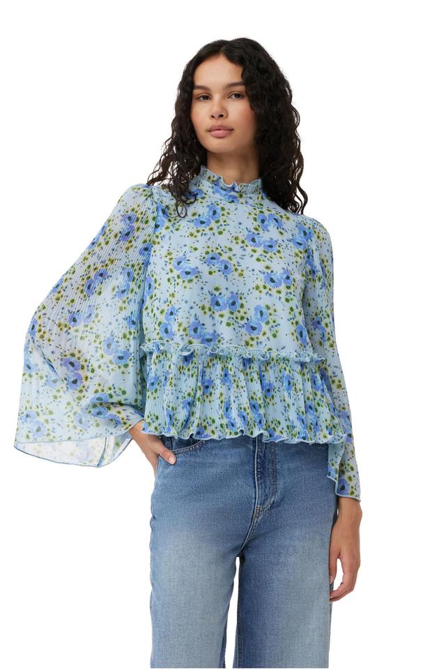 Pleated Georgette Blouse Product Image