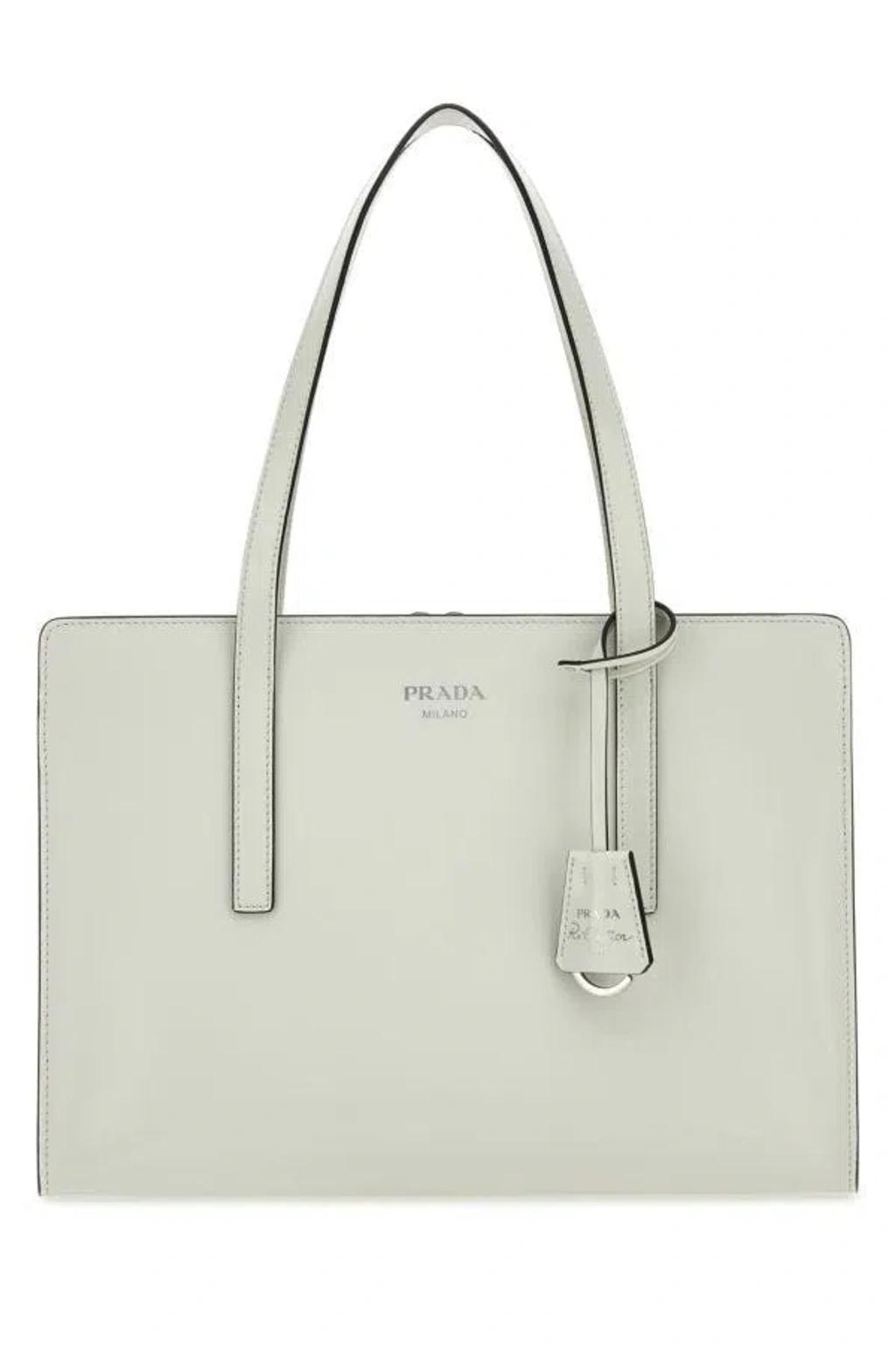 PRADA White Leather Re-edition 1995 Shoulder Bag Product Image