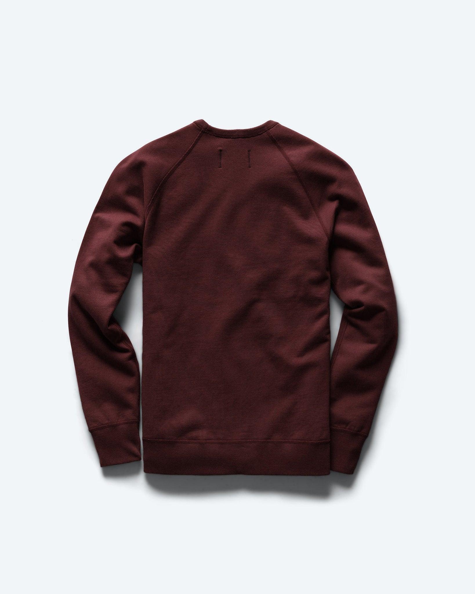 0984. Herringbone Terry Crewneck - Crimson Red Product Image