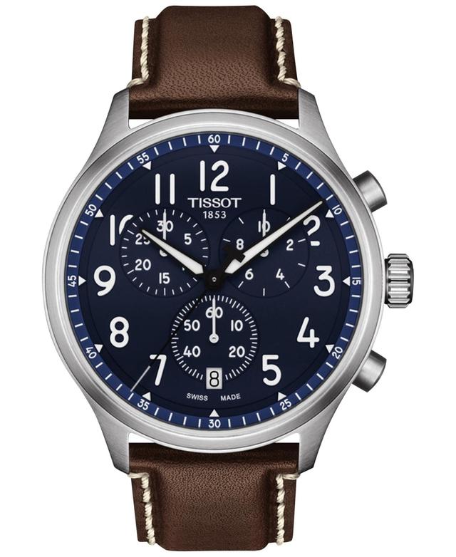 Tissot Chrono XL Chronograph Leather Strap Watch, 45mm Product Image