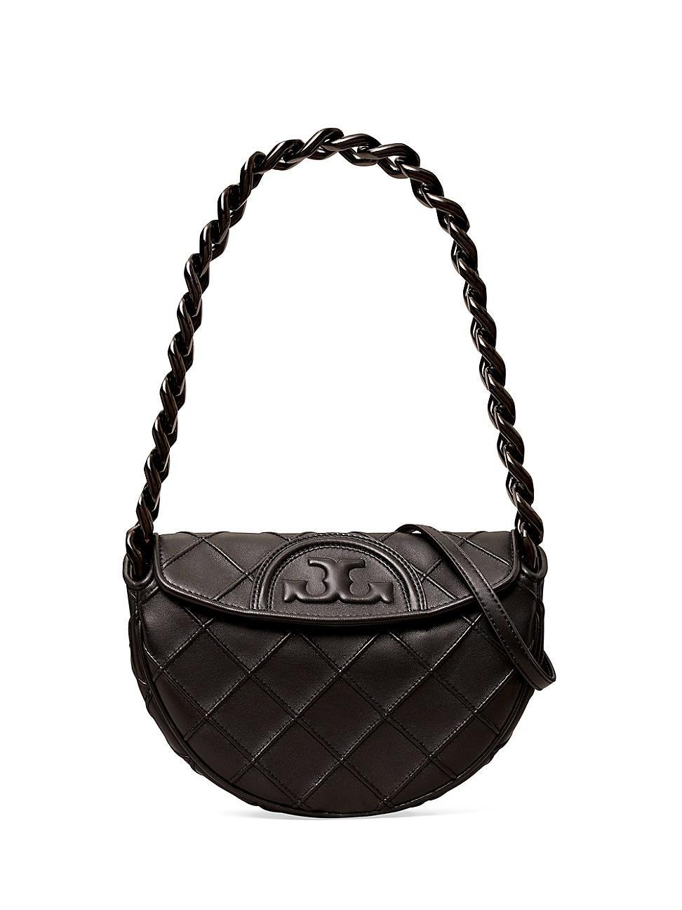 Tory Burch Mini Fleming Soft Crescent Shoulder Bag Product Image