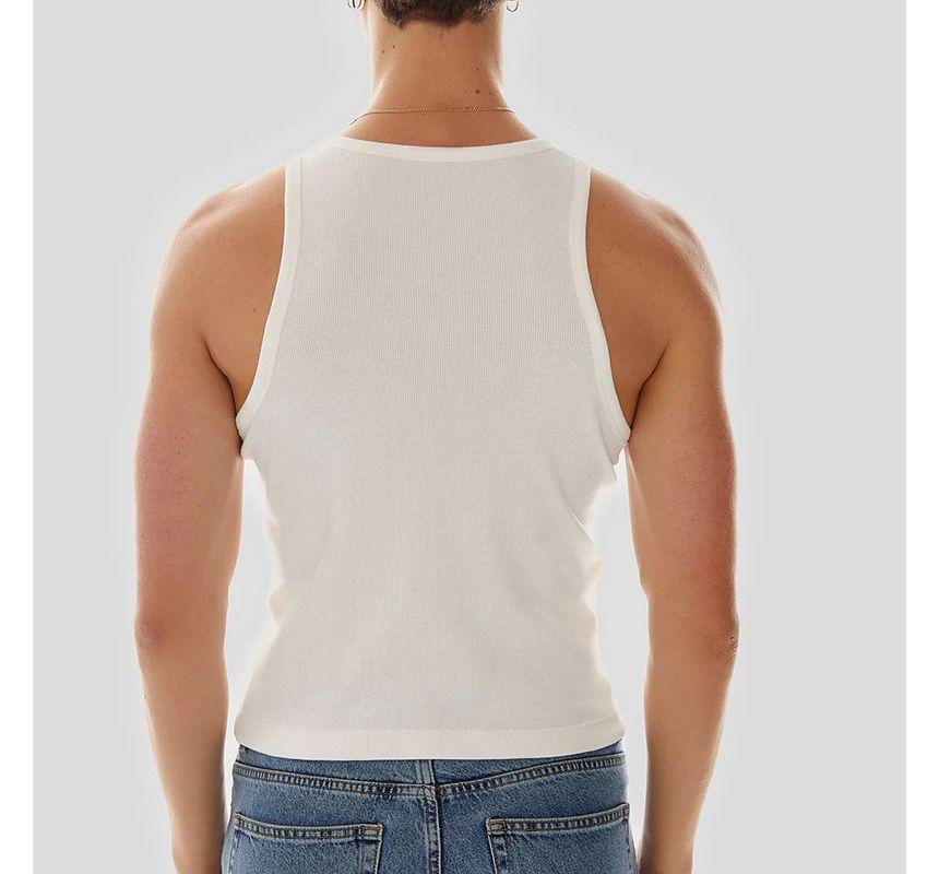 Plain Cutout Tank Top Product Image