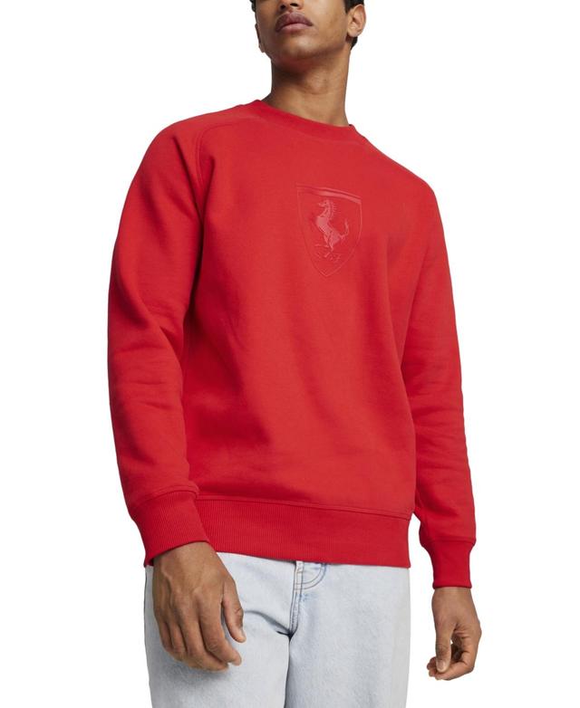 x Ferrari Mens Race Shield Crew Sweatshirt Product Image