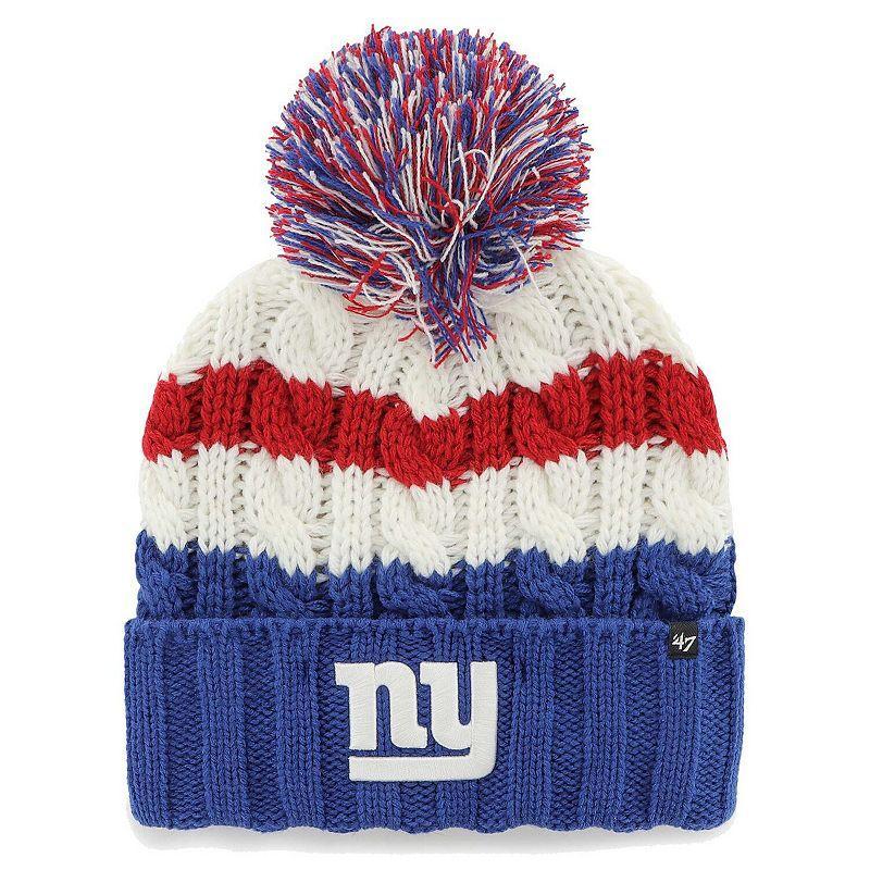 Womens 47 New York Giants Ashfield Cuffed Knit Hat with Pom Product Image