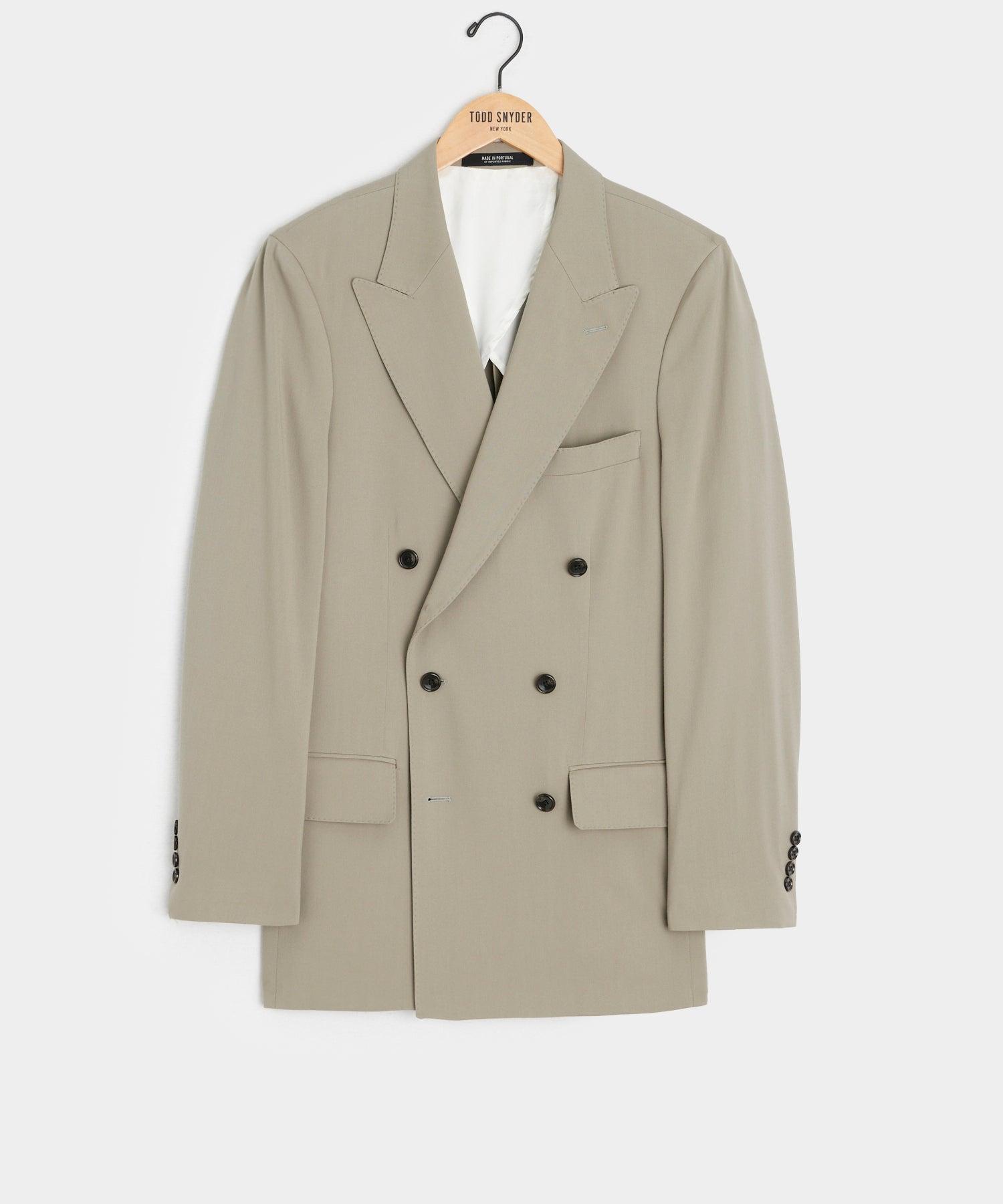 Italian Gabardine Wythe Jacket in Stone Product Image