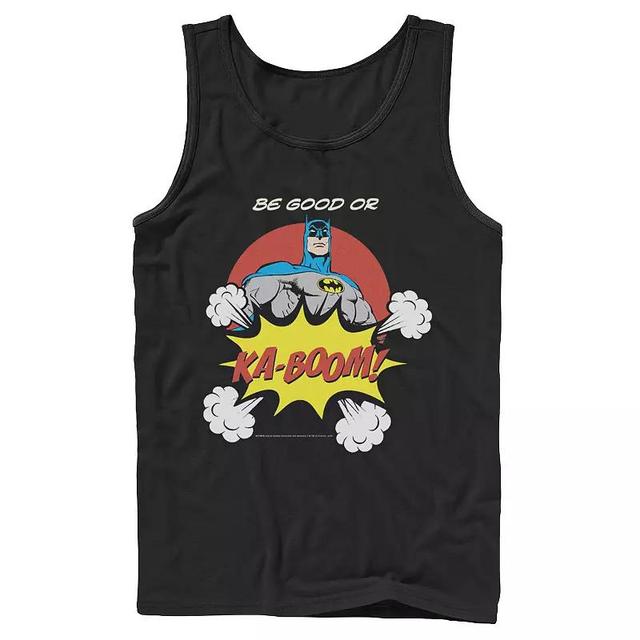 Mens DC Comics Batman Ka-Boom Pop Art Text Poster Tank Top Product Image