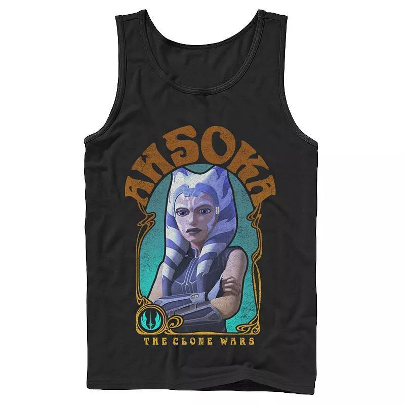 Mens Star Wars: The Clone Wars Ahsoka Portrait Tank Top Product Image