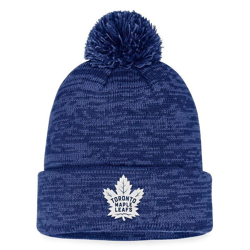 Mens Fanatics Branded Toronto Maple Leafs Fundamental Cuffed Knit Hat with Pom Product Image