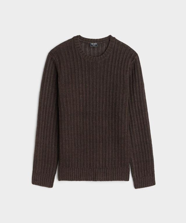 Textured Linen Crewneck Product Image