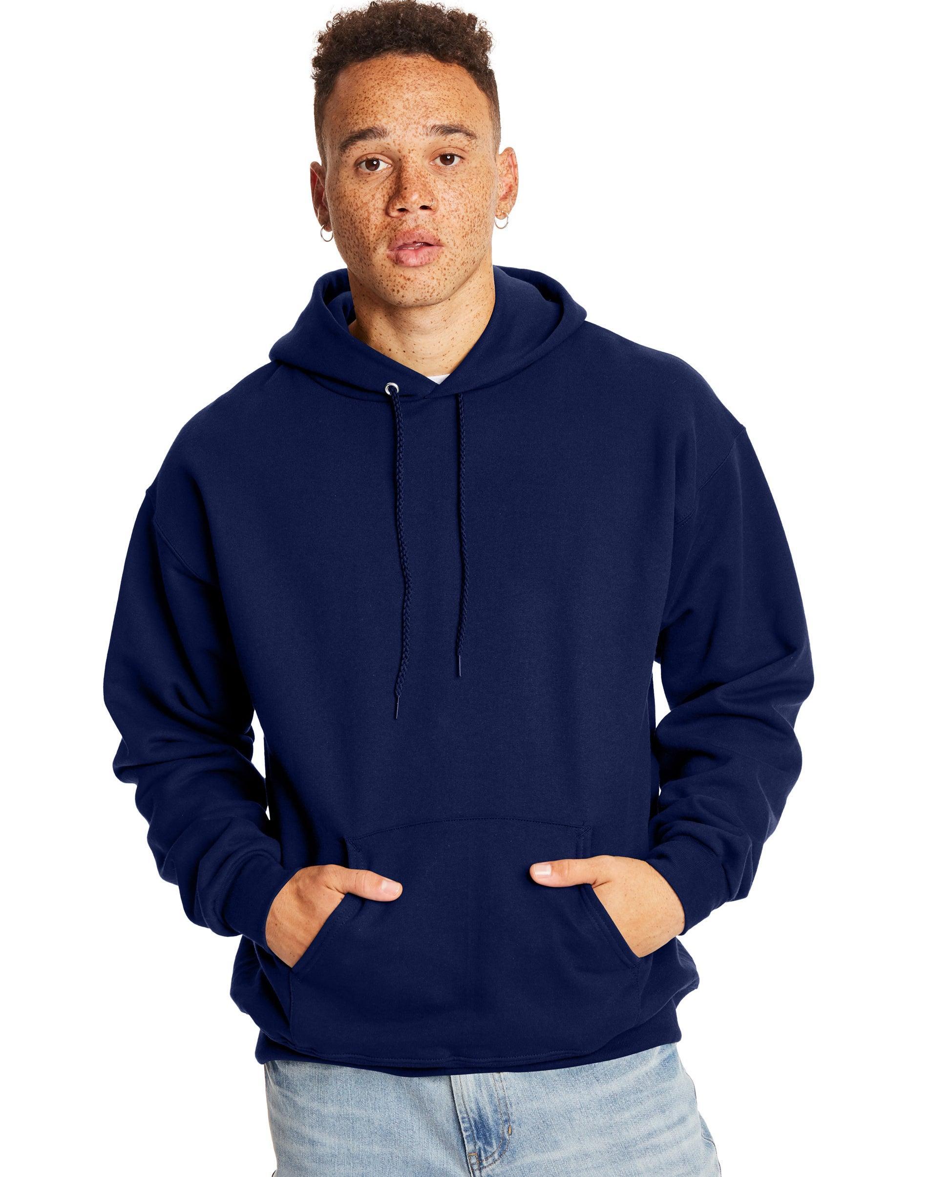 Hanes Ultimate Mens Heavyweight Fleece Hoodie Deep Royal 3XL Product Image