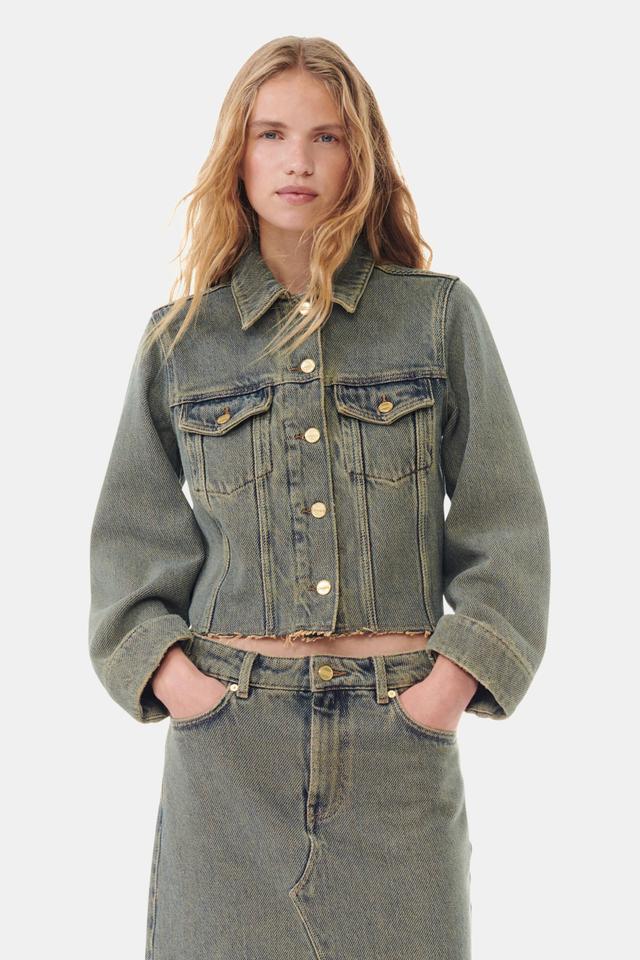 Overdyed Heavy Denim Jacket Product Image