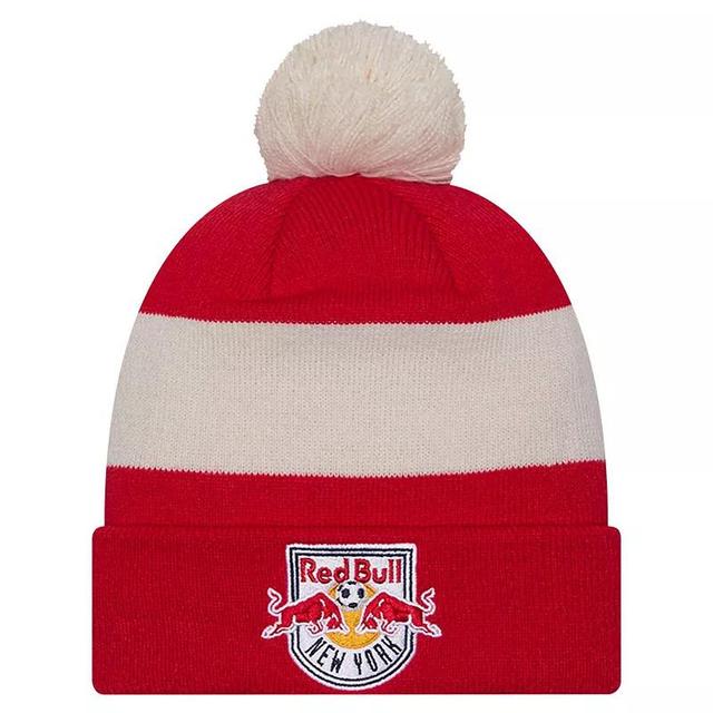 Mens New Era New York Bulls 2024 Kick Off Collection Cuffed Knit Hat with Pom Product Image