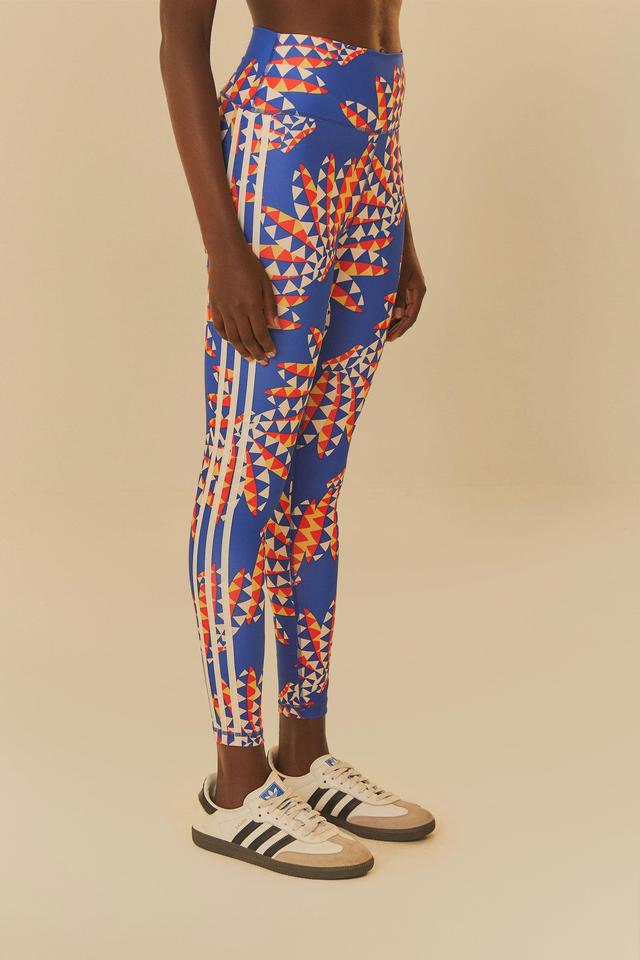 Adidas Farm Psychedelic Wave Blue Leggings Product Image