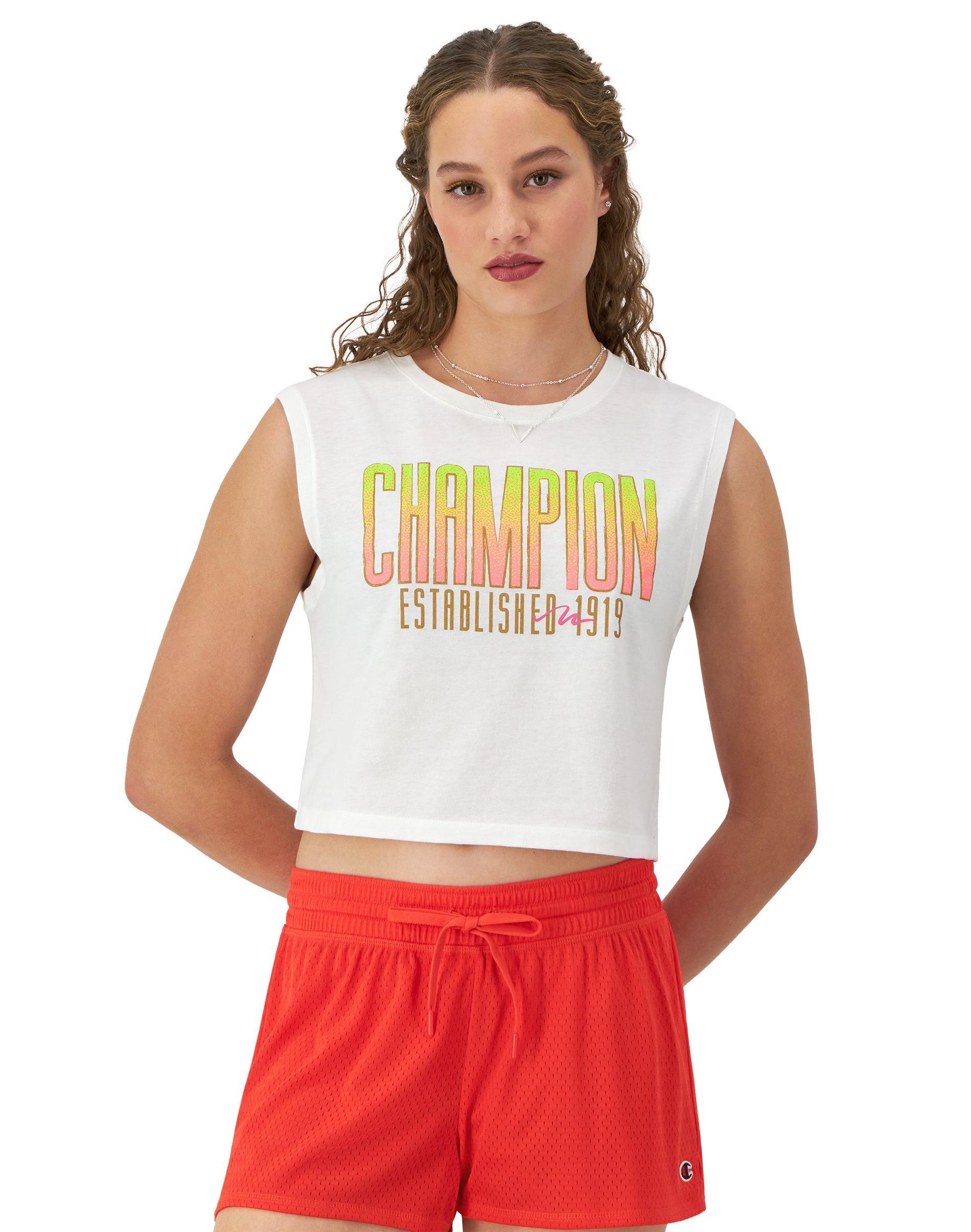 Champion Womens Logo Muscle Tee Product Image