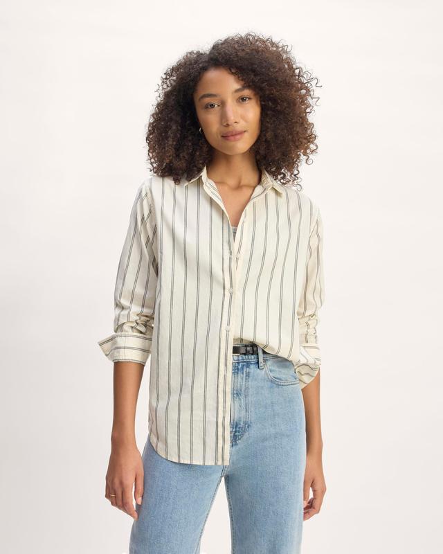 The Silky Cotton Relaxed Shirt Product Image