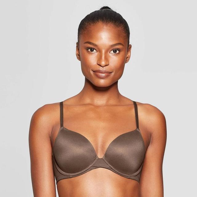 Womens Icon Full Coverage Lightly Lined T-Shirt Bra - Auden Cocoa 34B Product Image