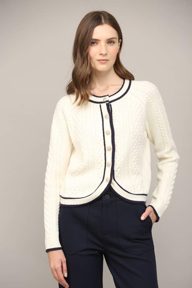 Cable Knit Cardigan Product Image