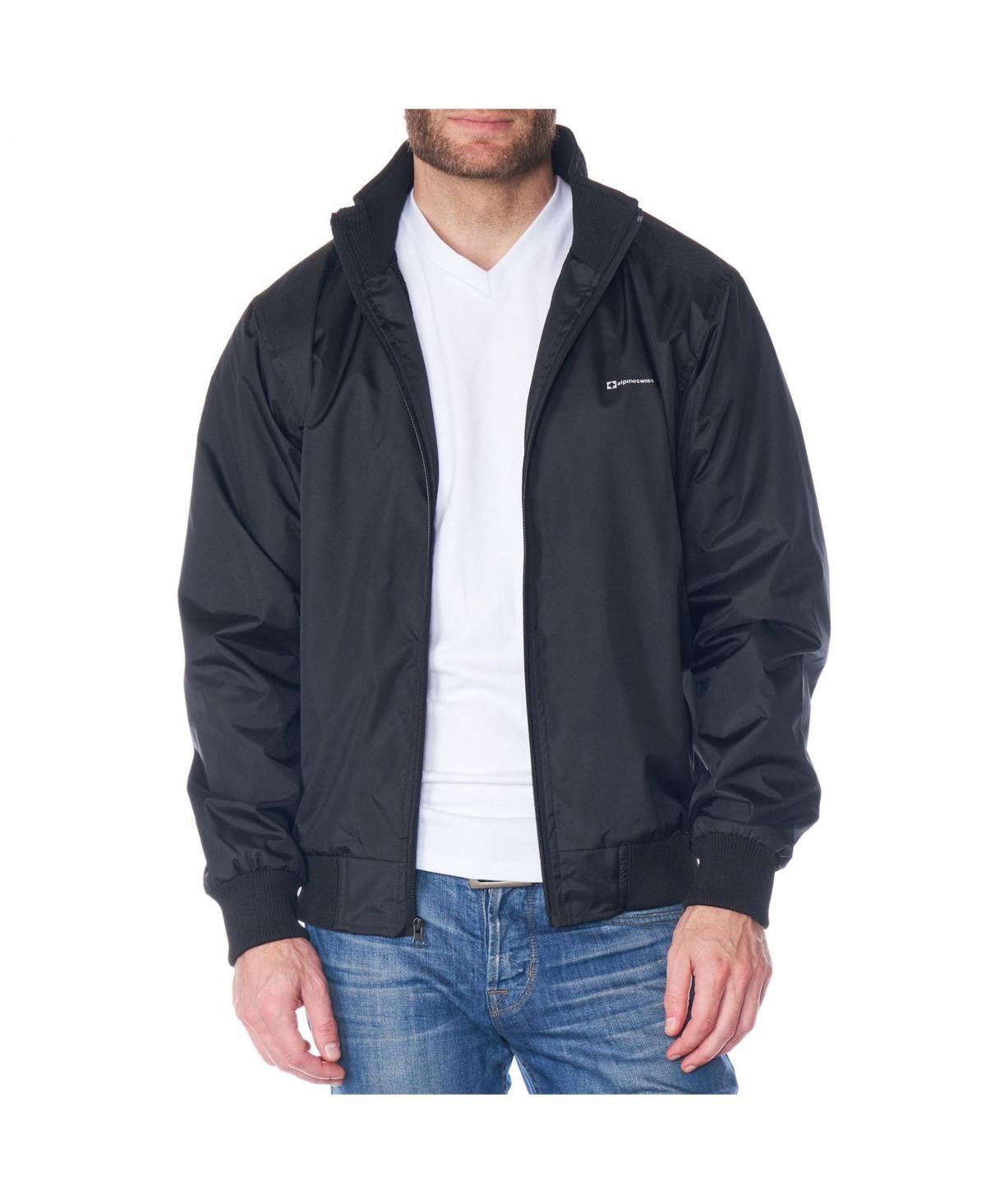 Alpine Swiss Mens Lightweight Bomber Jacket Casual Windbreaker Varsity Coat Product Image