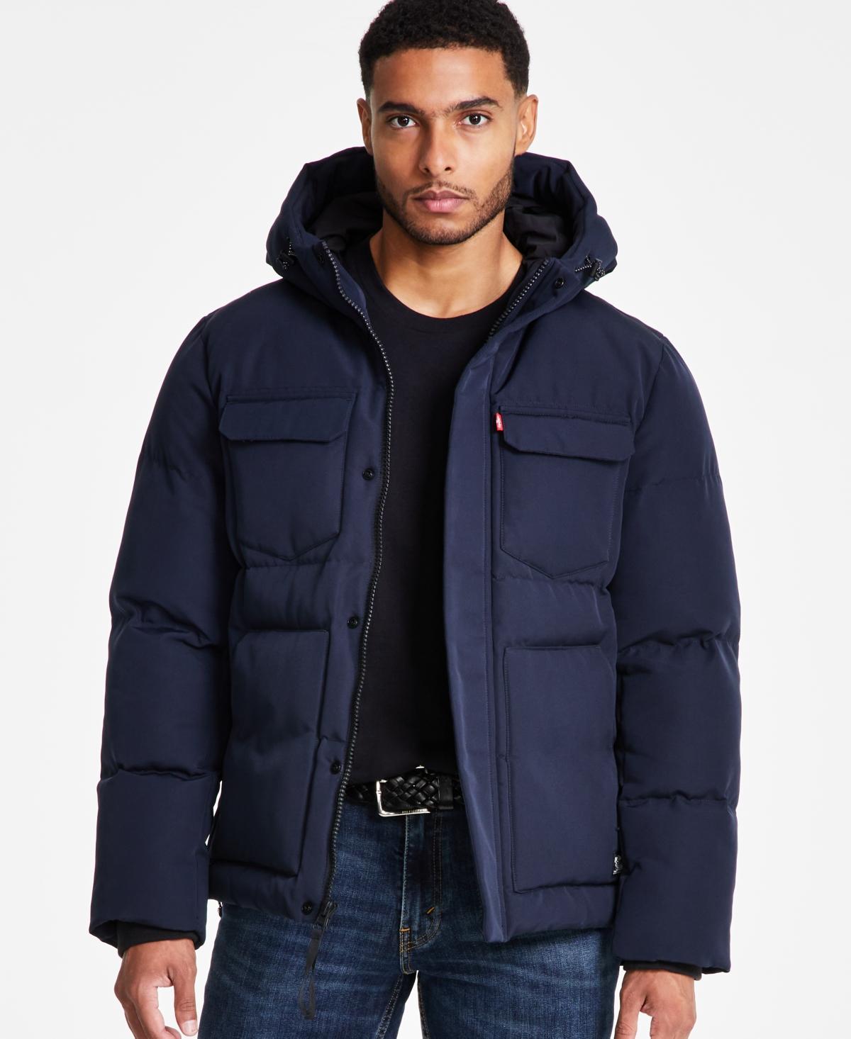 Levis Mens Quilted Hooded Puffer Jacket Product Image