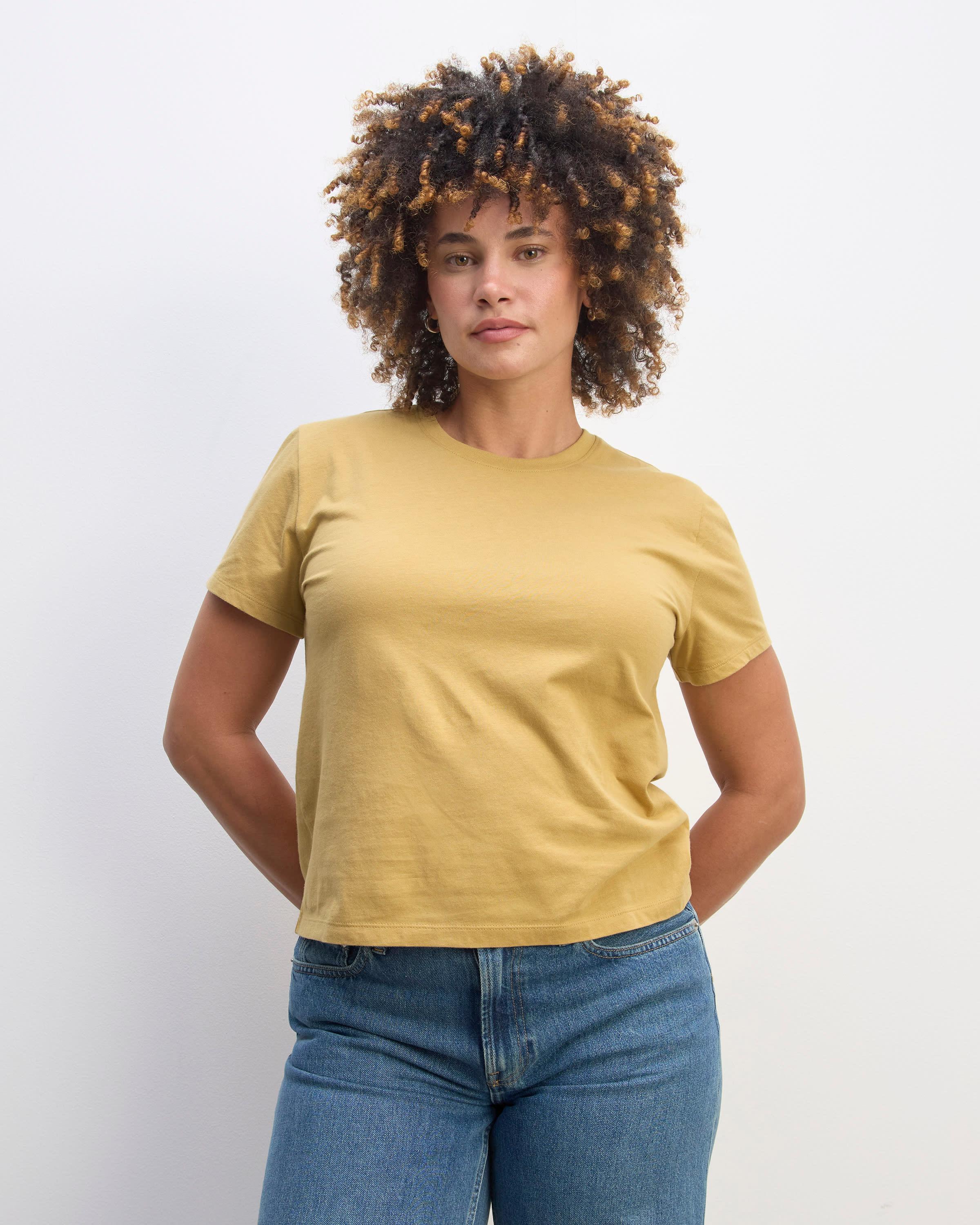 The Box-Cut Tee in Essential Cotton Product Image