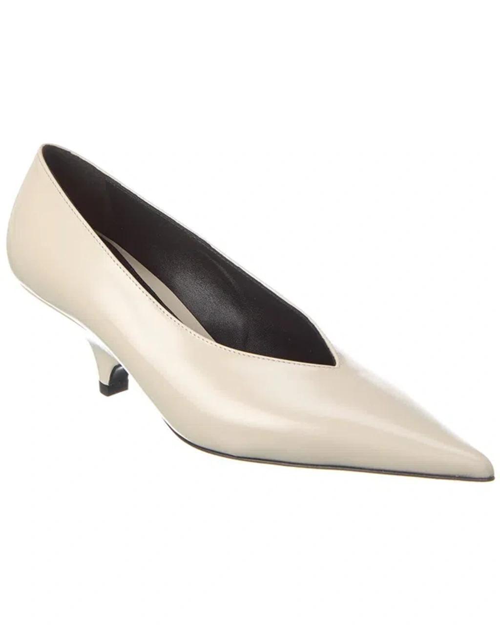 40mm The Wedge-heel Pump In White product image