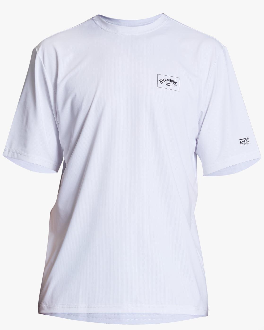 Arch Mesh Loose Fit Upf 50+ Short Sleeve Surf Tee - White Male Product Image