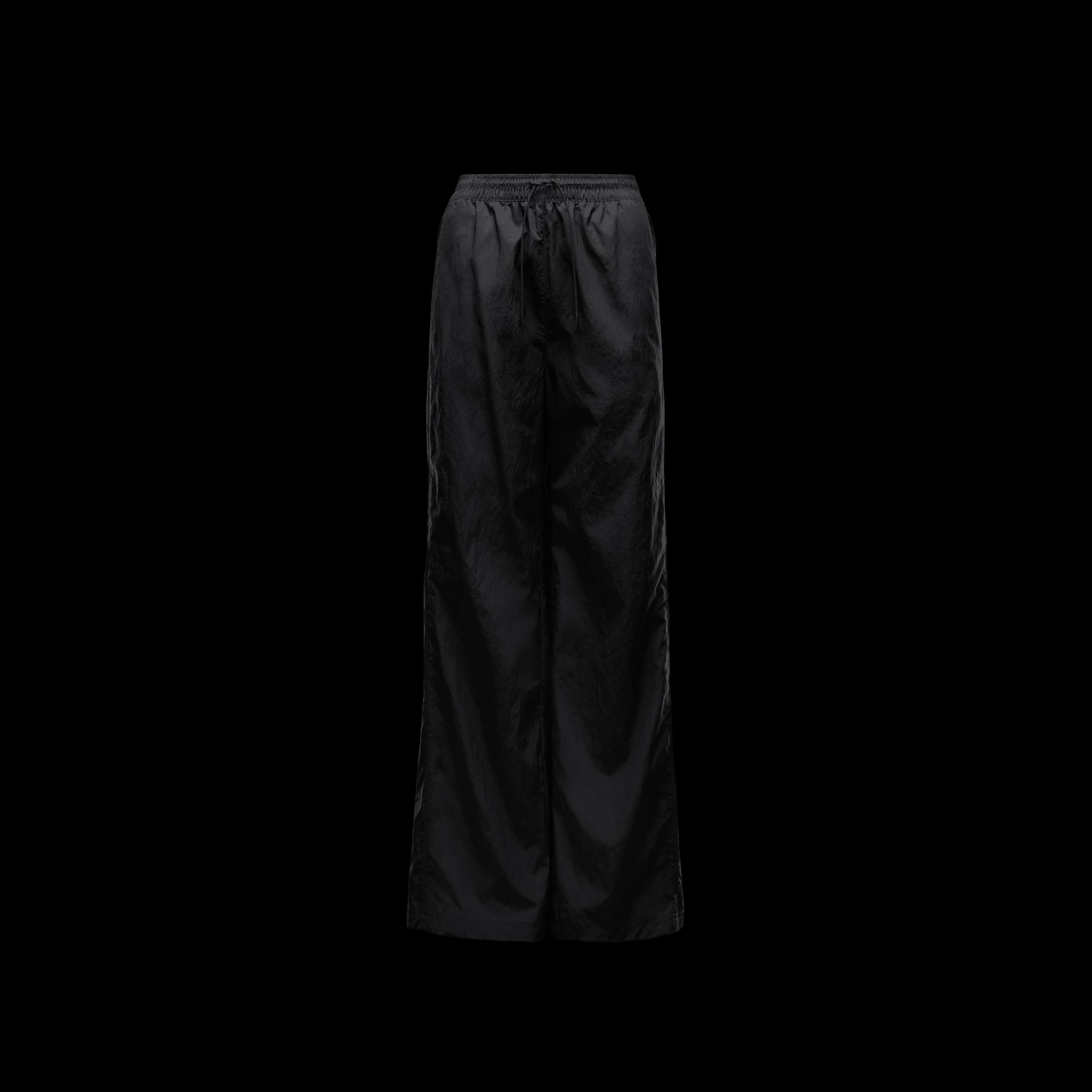 Nike Womens Nike Windrunner Woven HR OH Pants - Womens Black/White Product Image