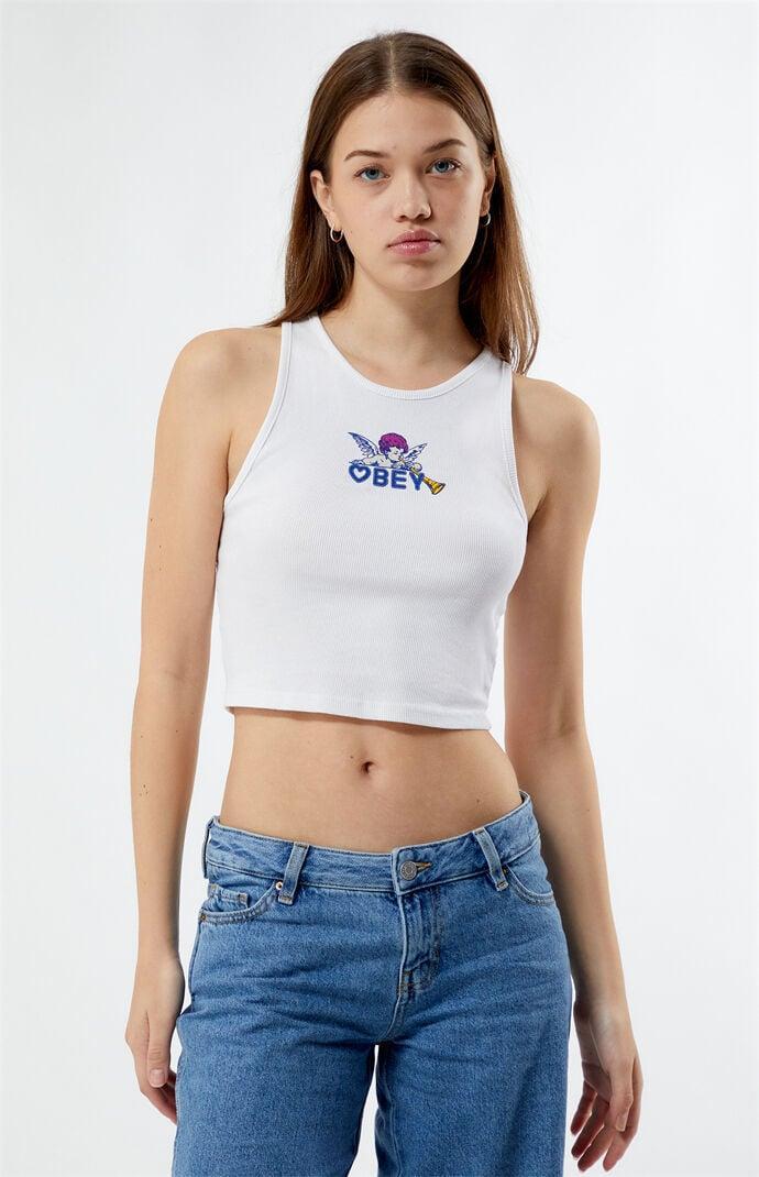 Obey Women's Cherub Heart Tank Top Product Image