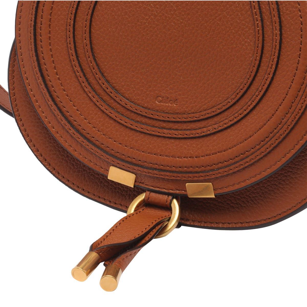 Small Marcie Crossbody Bag In Tan Product Image