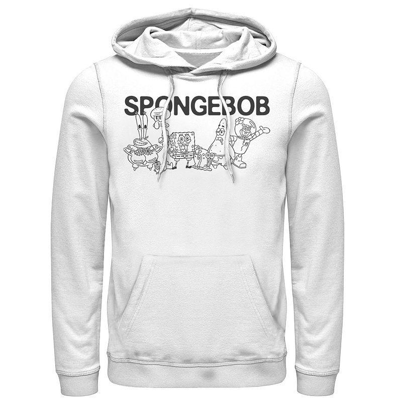 Mens SpongeBob Group Shot Outlines Hoodie Product Image